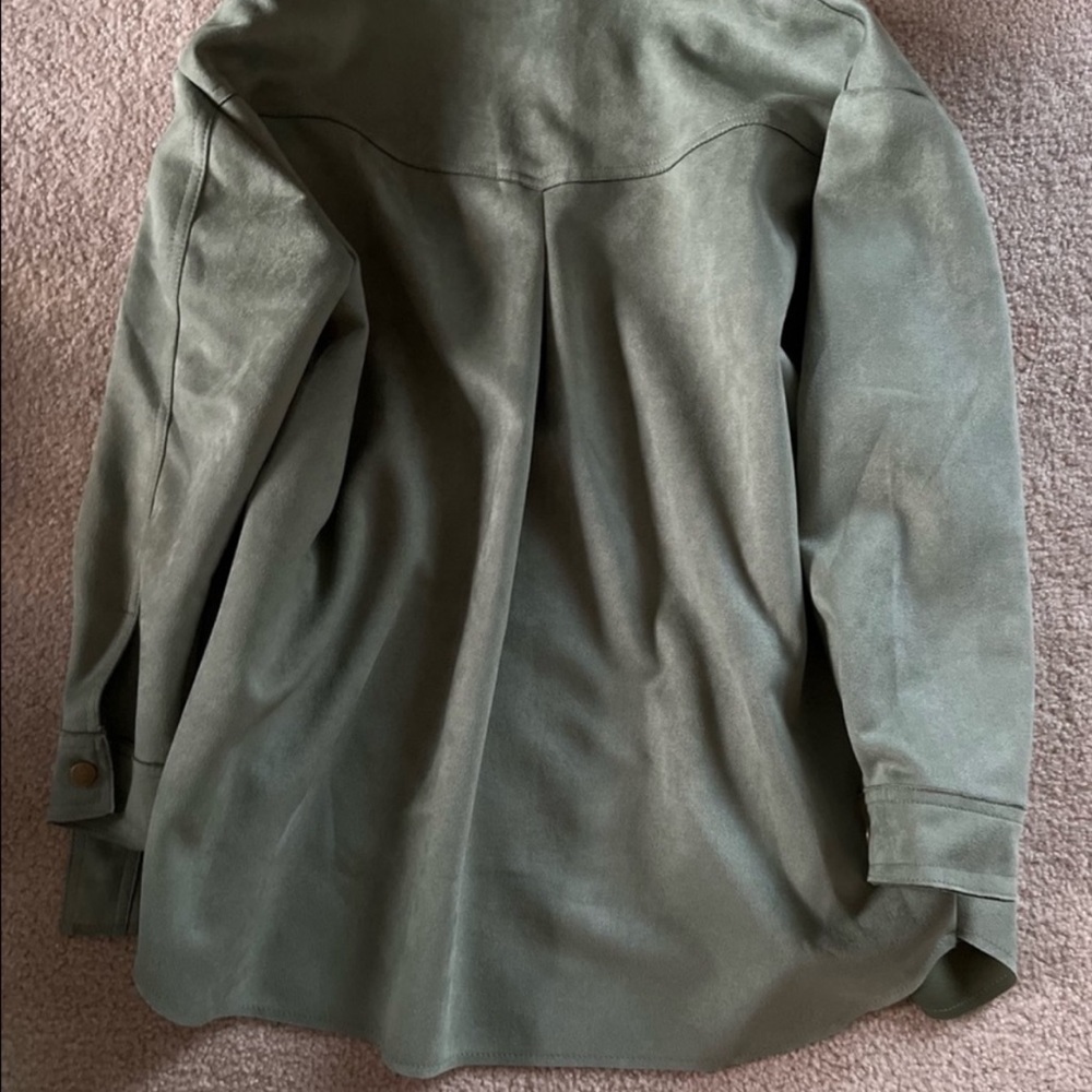 Bohme Snap Up Super Soft Shacket Jade Green - Picture 2 of 2